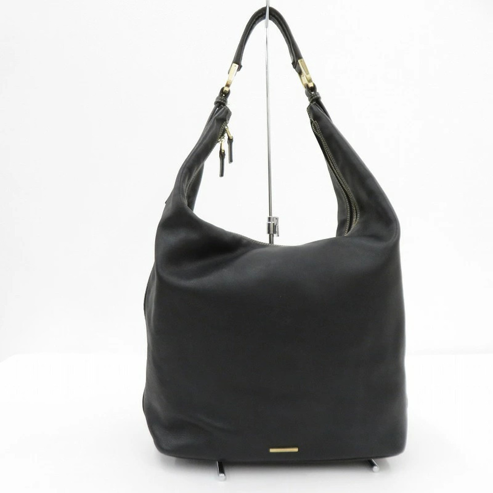 Gucci Black hobo leather shoulder bag vertical Black